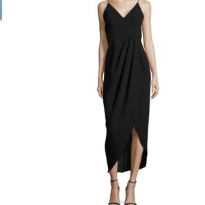 Xscape v neck crepe dress